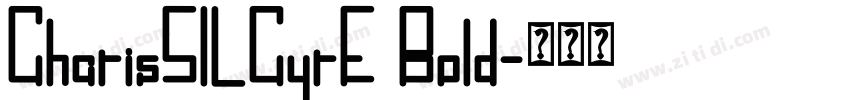 CharisSILCyrE Bold字体转换